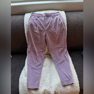 Banana Republic High-Rise Tapered Light Purple Pant